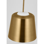 Visual Comfort KSP1141 Draper 1-lt 12" Small Pendant - Burnished Brass