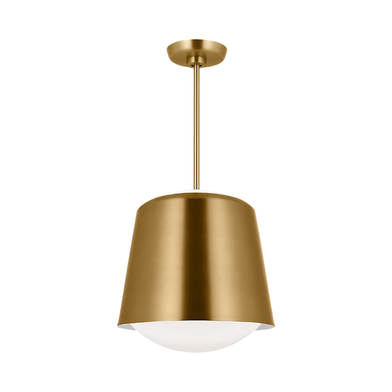 Visual Comfort KSP1141 Draper 1-lt 12" Small Pendant - Burnished Brass