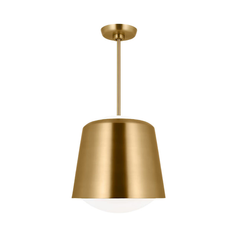 Visual Comfort KSP1141 Draper 1-lt 12" Small Pendant - Burnished Brass