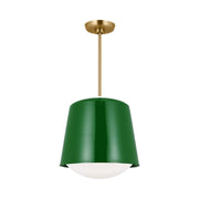 Visual Comfort KSP1141 Draper 1-lt 12" Small Pendant - Green