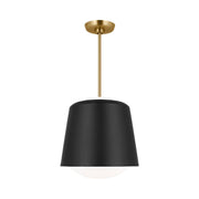 Visual Comfort KSP1141 Draper 1-lt 12" Small Pendant - Midnight Black