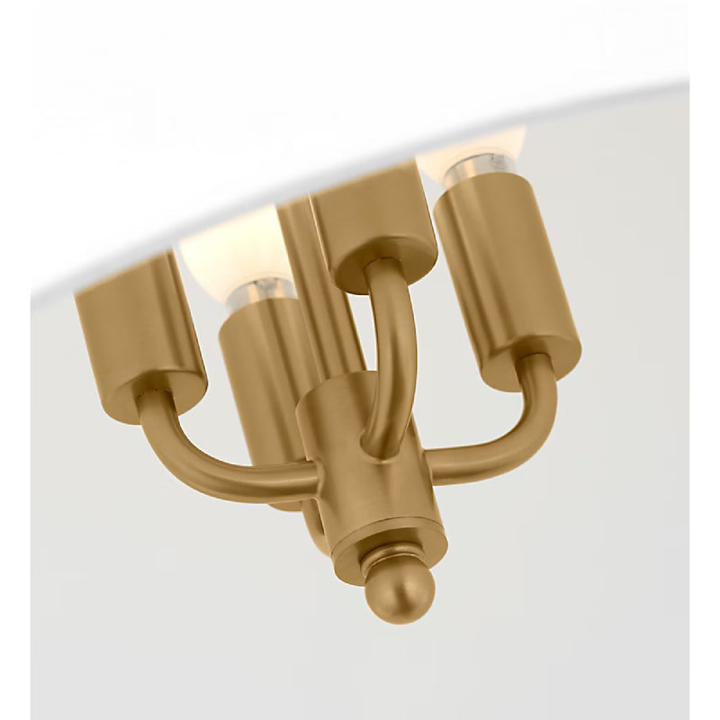 Visual Comfort KSP1224 Beauvoir 4-lt 24" Pendant - Burnished Brass