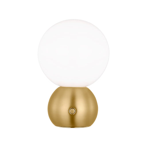 Visual Comfort KST1231-L1 Suki 1-lt 8" Tall LED Rechargeable Table Lamp - Burnished Brass
