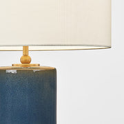 Visual Comfort KST1241 Lauren 1-lt 26" Tall Table Lamp - Deep Ocean Crackle