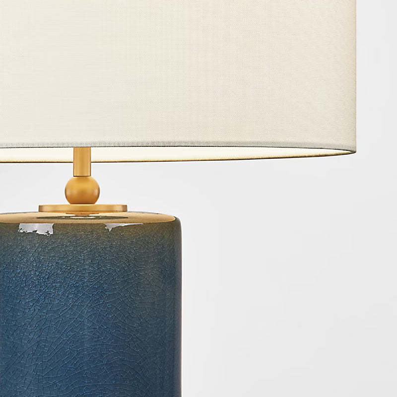 Visual Comfort KST1241 Lauren 1-lt 26" Tall Table Lamp - Deep Ocean Crackle