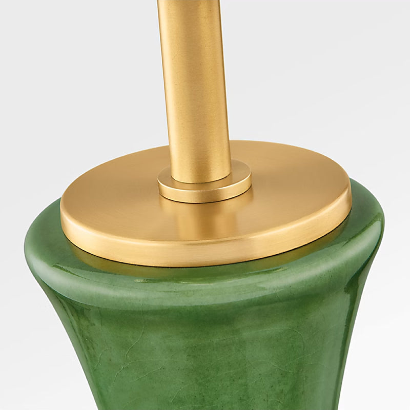 Visual Comfort KST1251 Amber 1-lt 21" Tall Table Lamp - Green