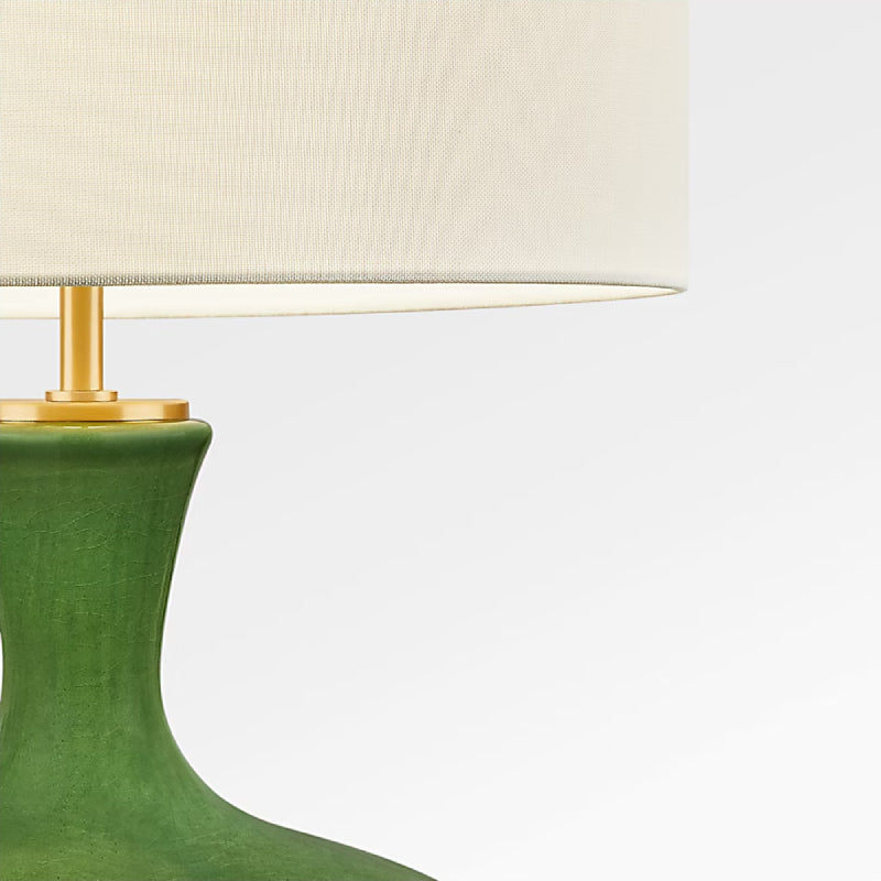 Visual Comfort KST1251 Amber 1-lt 21" Tall Table Lamp - Green