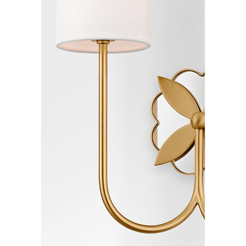 Visual Comfort KSW1192 Spencer 2-lt 14" Tall Wall Sconce - Burnished Brass