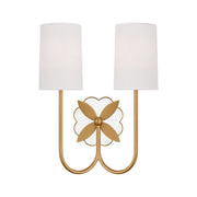 Visual Comfort KSW1192 Spencer 2-lt 14" Tall Wall Sconce - Burnished Brass