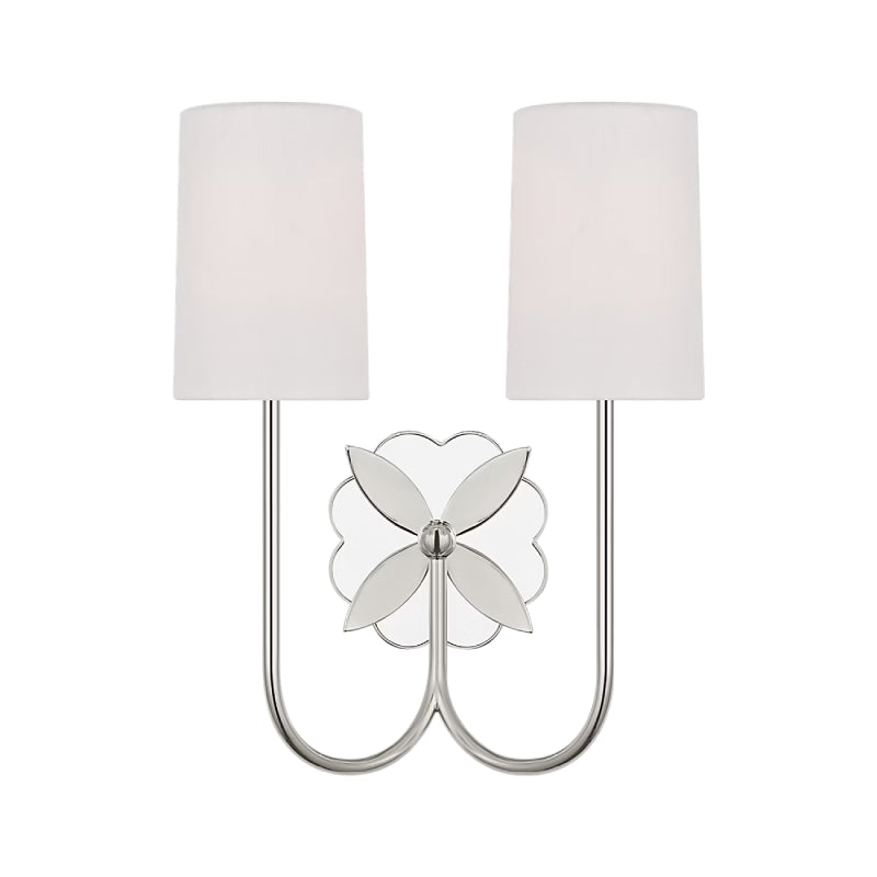 Visual Comfort KSW1192 Spencer 2-lt 14" Tall Wall Sconce - Polished Nickel