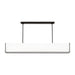Visual Comfort KC1151 Velero 1-lt 56" LED Large Linear Chandelier - Aged Iron