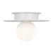 Visual Comfort KF1001 Nodes 1-lt 8" Flush Mount - Matte White
