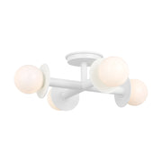 Visual Comfort KF1034 Nodes 4-lt 18" Semi-Flush Mount - Matte White