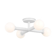 Visual Comfort KF1034 Nodes 4-lt 18" Semi-Flush Mount - Matte White
