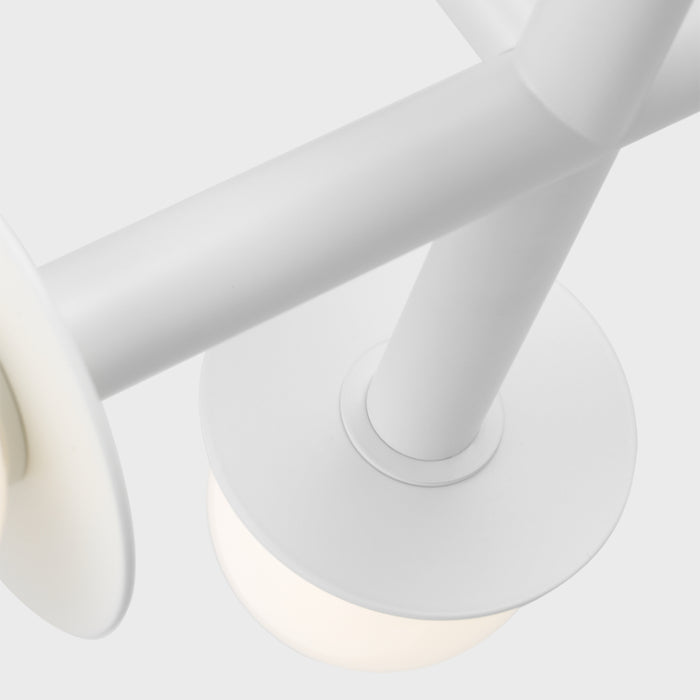 Visual Comfort KF1034 Nodes 4-lt 18" Semi-Flush Mount - Matte White