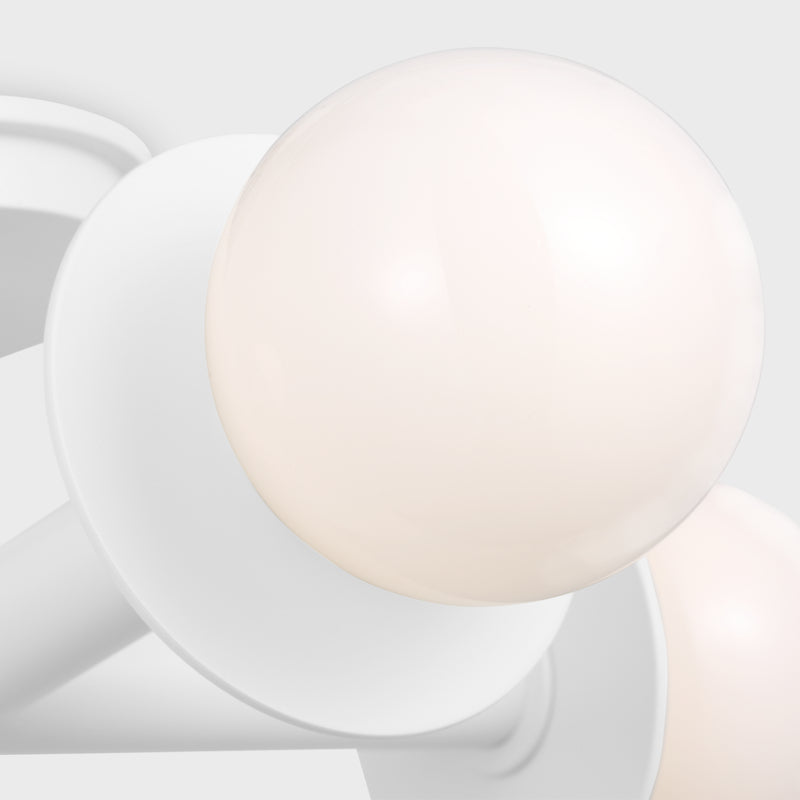 Visual Comfort KF1034 Nodes 4-lt 18" Semi-Flush Mount - Matte White