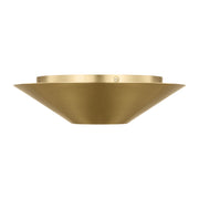 Visual Comfort KF1111 Echo 1-lt 12" LED Medium Flush Mount and Wall Sconce - Burnished Brass