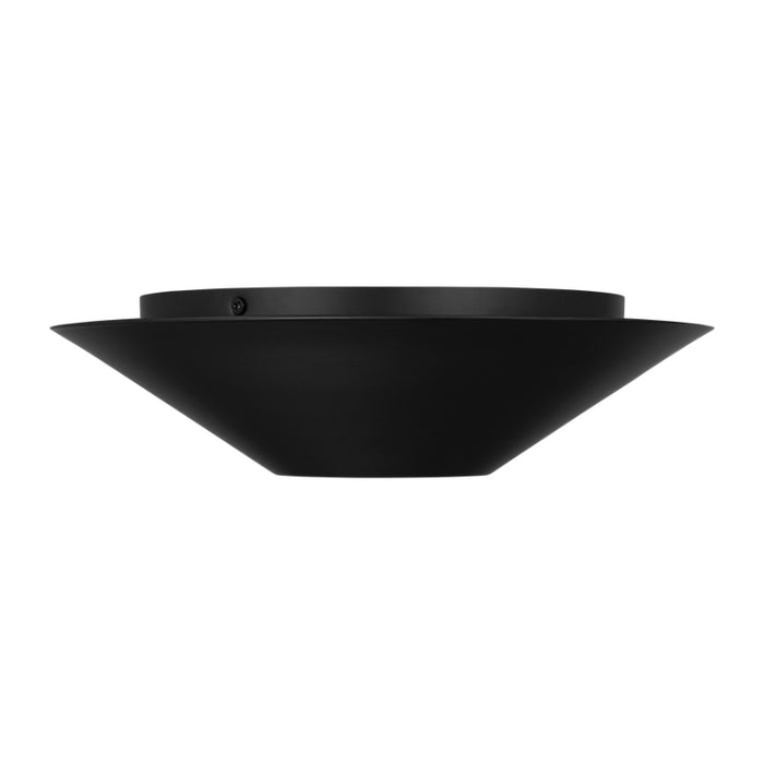 Visual Comfort KF1111 Echo 1-lt 12" LED Medium Flush Mount and Wall Sconce - Midnight Black
