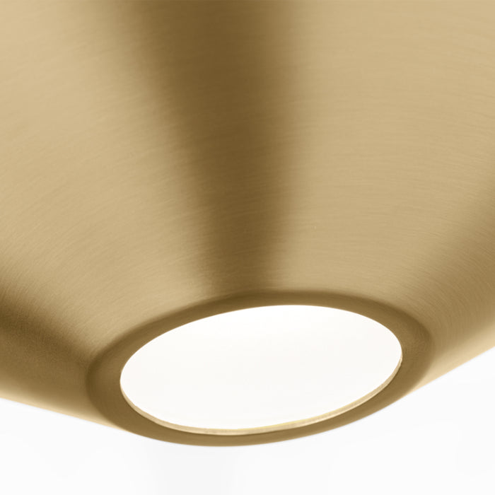 Visual Comfort KF1121 Echo 1-lt 8" LED Small Flush Mount - Burnished Brass