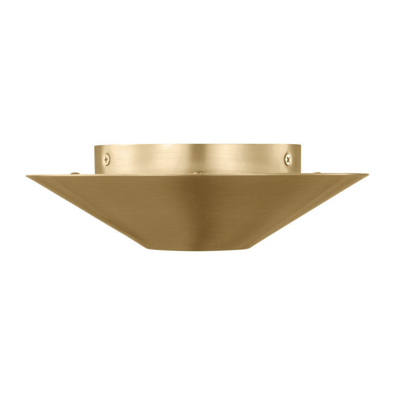 Visual Comfort KF1121 Echo 1-lt 8" LED Small Flush Mount - Burnished Brass