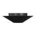 Visual Comfort KF1121 Echo 1-lt 8" LED Small Flush Mount - Midnight Black