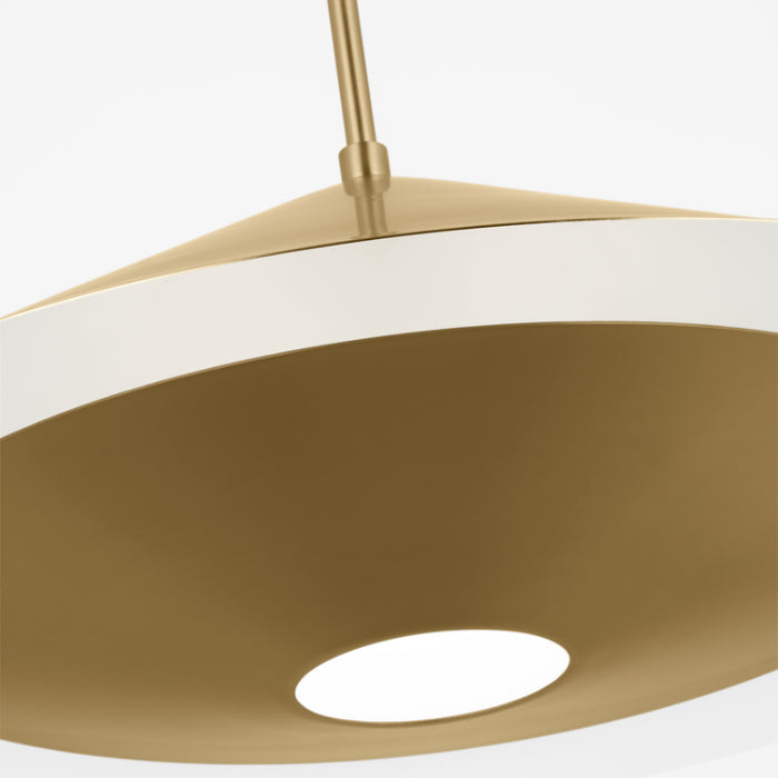 Visual Comfort KP1171 Echo 1-lt 24" Medium Pendant - Burnished Brass
