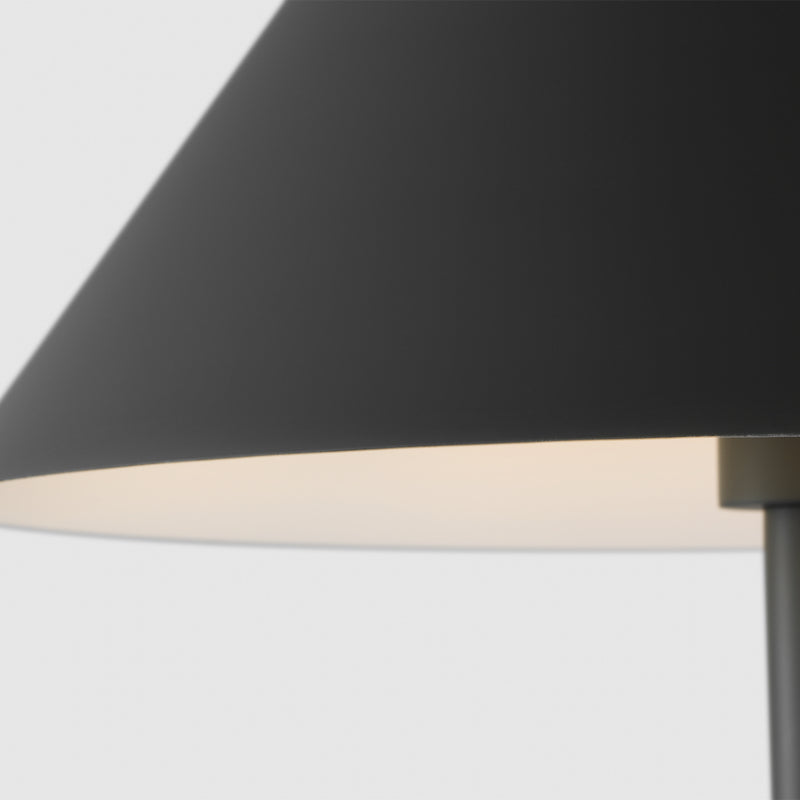 Visual Comfort KT1461 Contra 1-lt 25" Tall Medium Table Lamp - Matte Charcoal Black