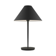 Visual Comfort KT1461 Contra 1-lt 25" Tall Medium Table Lamp - Matte Charcoal Black