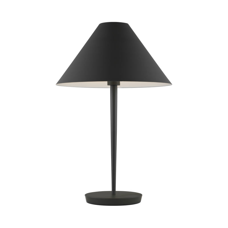 Visual Comfort KT1461 Contra 1-lt 25" Tall Medium Table Lamp - Matte Charcoal Black