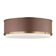 Visual Comfort LF1053 Marlowe 3-lt 18" Large Flush Mount - Time Worm Brass
