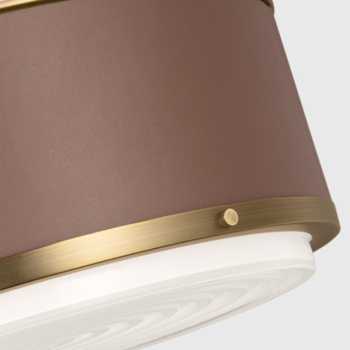 Visual Comfort LF1062 Marlowe 2-lt 13" Medium Flush Mount - Time Worm Brass
