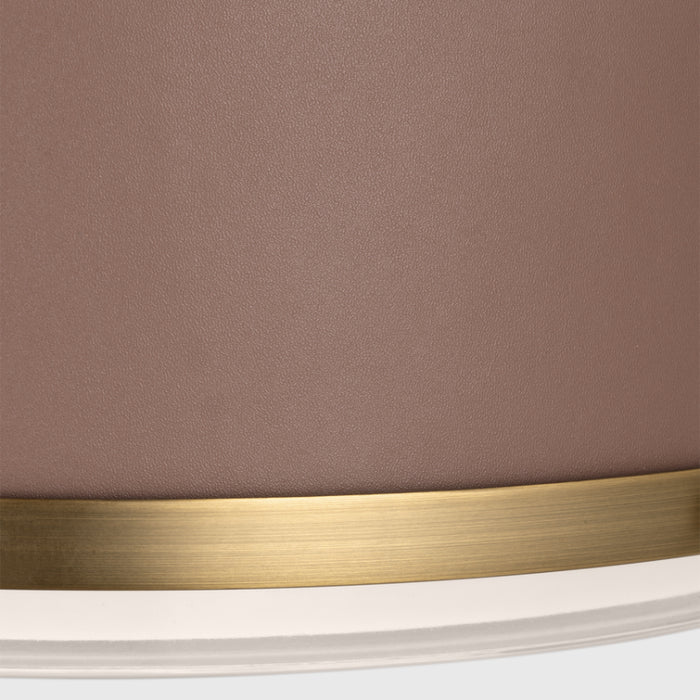 Visual Comfort LF1062 Marlowe 2-lt 13" Medium Flush Mount - Time Worm Brass