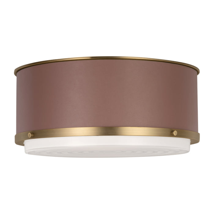 Visual Comfort LF1062 Marlowe 2-lt 13" Medium Flush Mount - Time Worm Brass