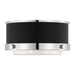 Visual Comfort LF1071 Marlowe 1-lt 5" LED Mini Flush Mount - Polished Nickel