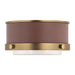 Visual Comfort LF1071 Marlowe 1-lt 5" LED Mini Flush Mount - Time Worm Brass
