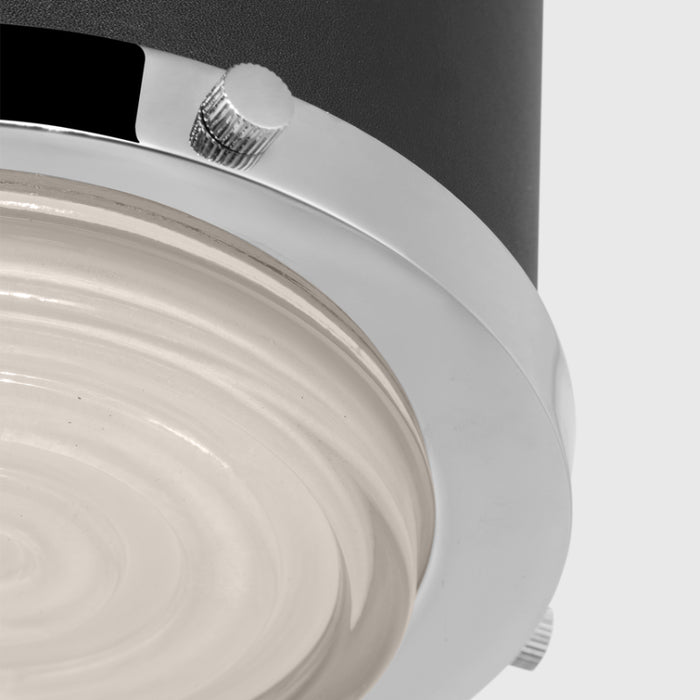Visual Comfort LF1081 Marlowe 1-lt 5" LED Small Flush Mount - Polished Nickel