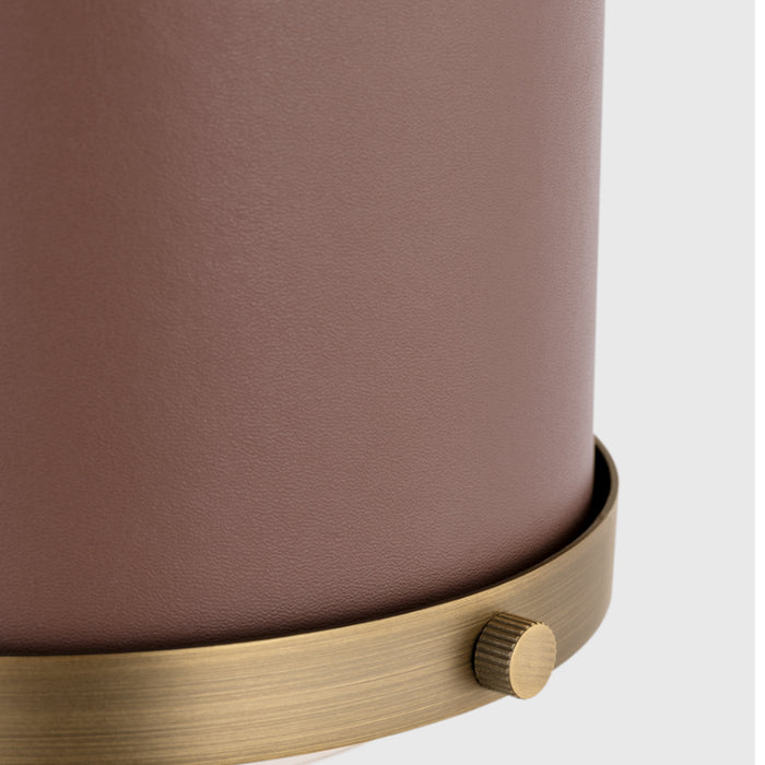 Visual Comfort LF1081 Marlowe 1-lt 5" LED Small Flush Mount - Time Worm Brass