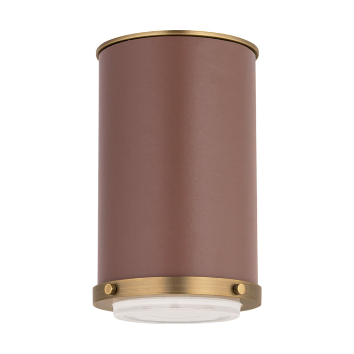 Visual Comfort LF1081 Marlowe 1-lt 5" LED Small Flush Mount - Time Worm Brass