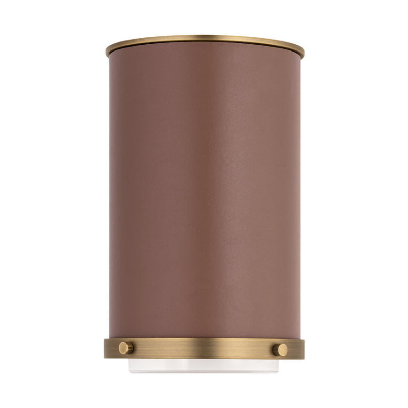Visual Comfort LF1081 Marlowe 1-lt 5" LED Small Flush Mount - Time Worm Brass