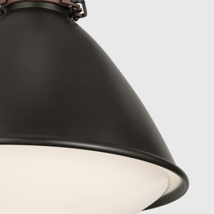 Visual Comfort LP1111 Hayward 1-lt 13" Medium Pendant - Aged Iron