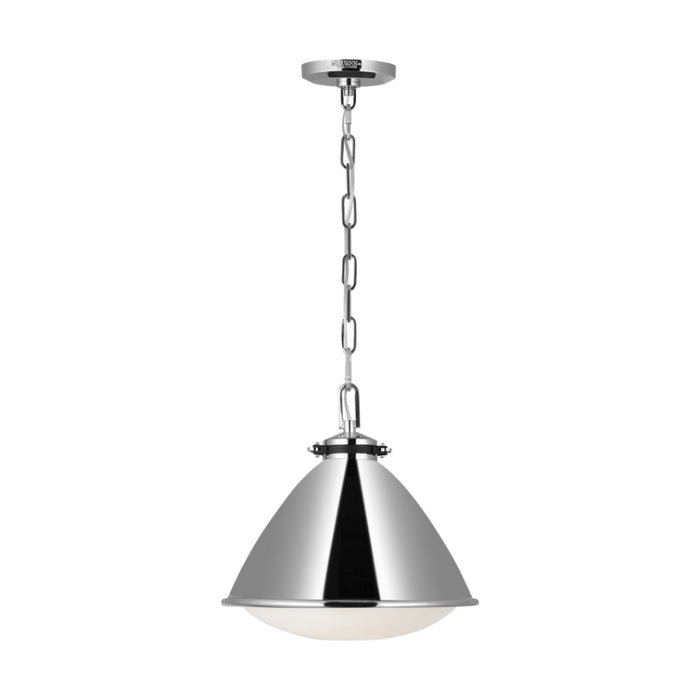 Visual Comfort LP1111 Hayward 1-lt 13" Medium Pendant - Polished Nickel