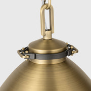 Visual Comfort LP1111 Hayward 1-lt 13" Medium Pendant - Time Worn Brass