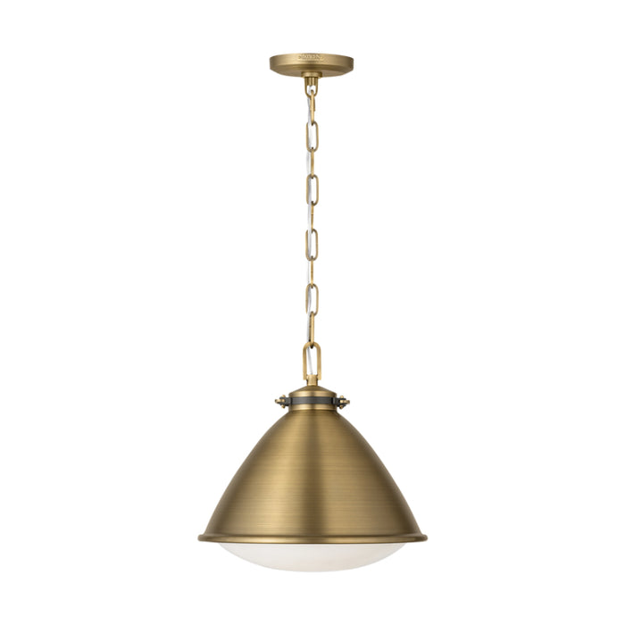 Visual Comfort LP1111 Hayward 1-lt 13" Medium Pendant - Time Worn Brass