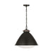 Visual Comfort LP1121 Hayward 1-lt 18" Large Pendant - Aged Iron