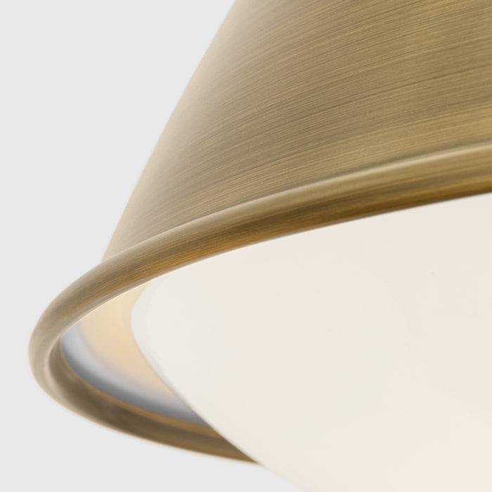 Visual Comfort LP1121 Hayward 1-lt 18" Large Pendant - Time Worn Brass