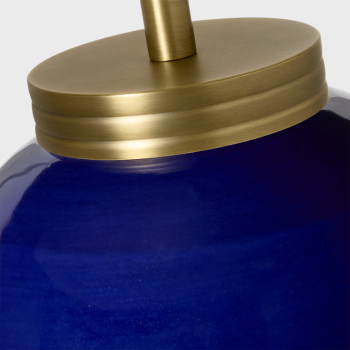 Visual Comfort LT1211 Lilian 1-lt 27" Medium Table Lamp - Crystal Cobalt