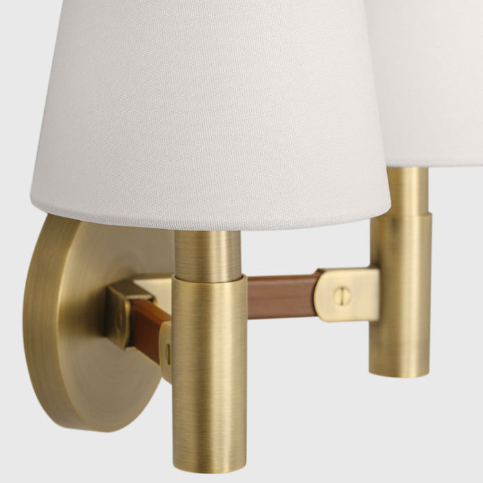 Visual Comfort LW1152 Grayson 2-lt 13" Wall Sconce - Time Worn Brass