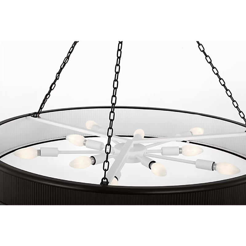Visual Comfort PCC10110 Ritz 10-lt 36" Chandelier - Aged Iron