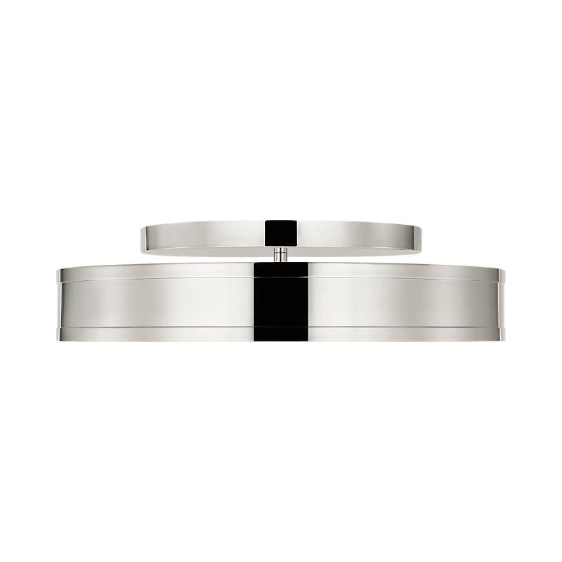 Visual Comfort PCF1041 Dupont 1-lt 16" LED Semi Flush Mount - Polished Nickel