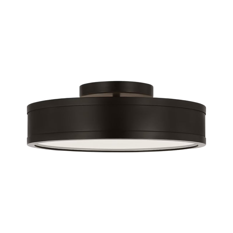 Visual Comfort PCF1051 Dupont 1-lt 12" LED Semi Flush Mount - Aged Iron